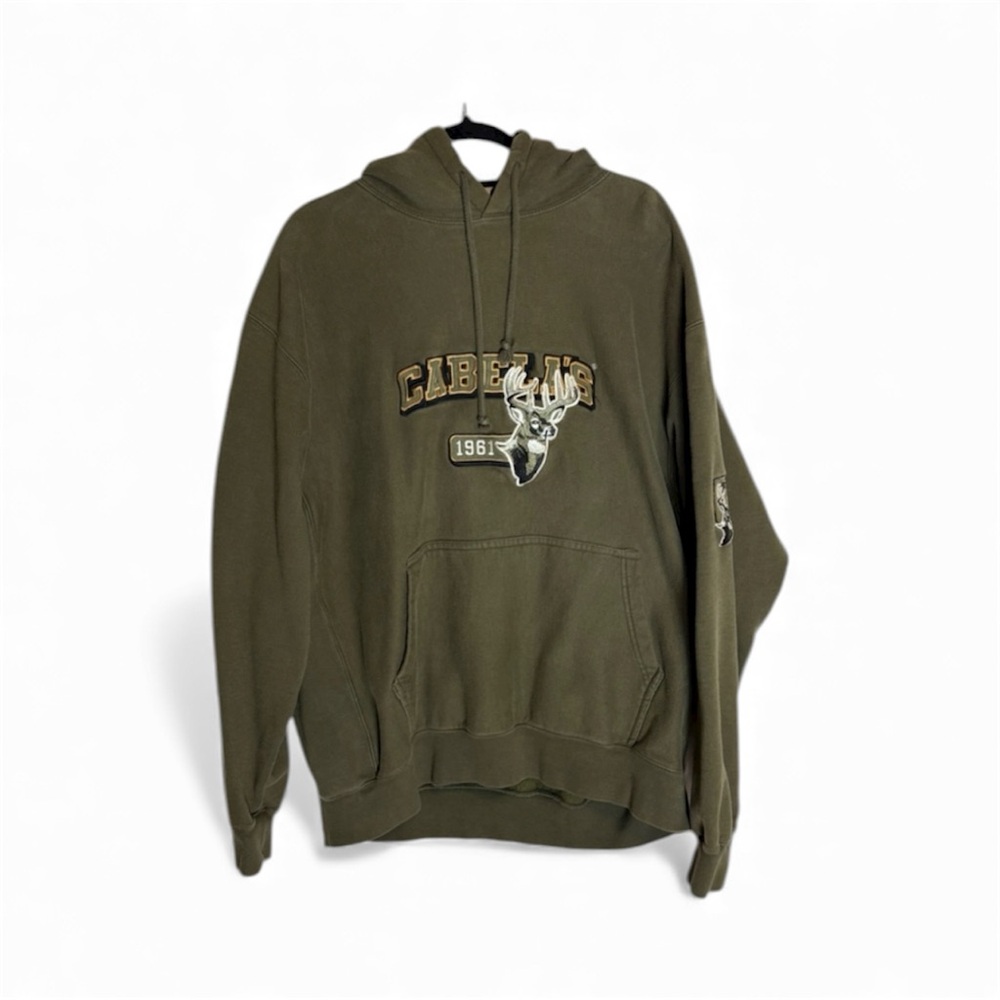 CABELAS  Forest Green Men's XL authentic Field Duty Hoodie